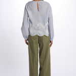 Camicia IRENE righe ricamo IRENE UNI true avenue 