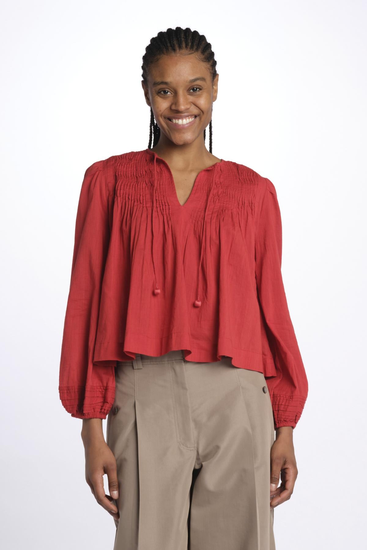 Camicia MYRA voille pieghe 150 PAPRIKA sea ny 