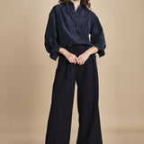 camicia in taffetas 5N25 BLU aspesi 