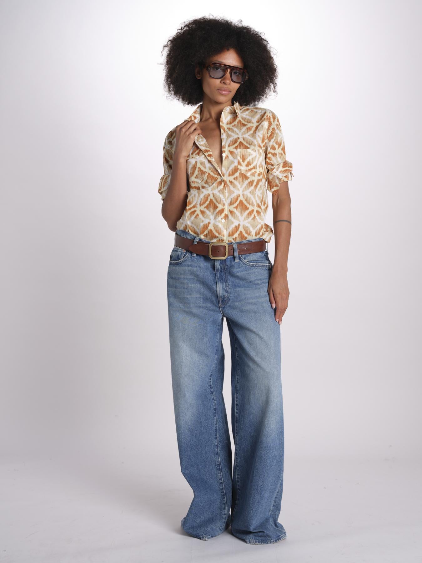 camicia GSPRO-403J MARRON terre rouge 