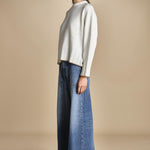 maglia girocollo over CLAUDIA GIROCOLLO PANNA_CAMMELLO tenne' 