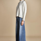 maglia girocollo over CLAUDIA GIROCOLLO PANNA_CAMMELLO tenne' 