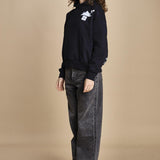 felpa con cappuccio ICE ICE NAVY ZERMATT apres surf 