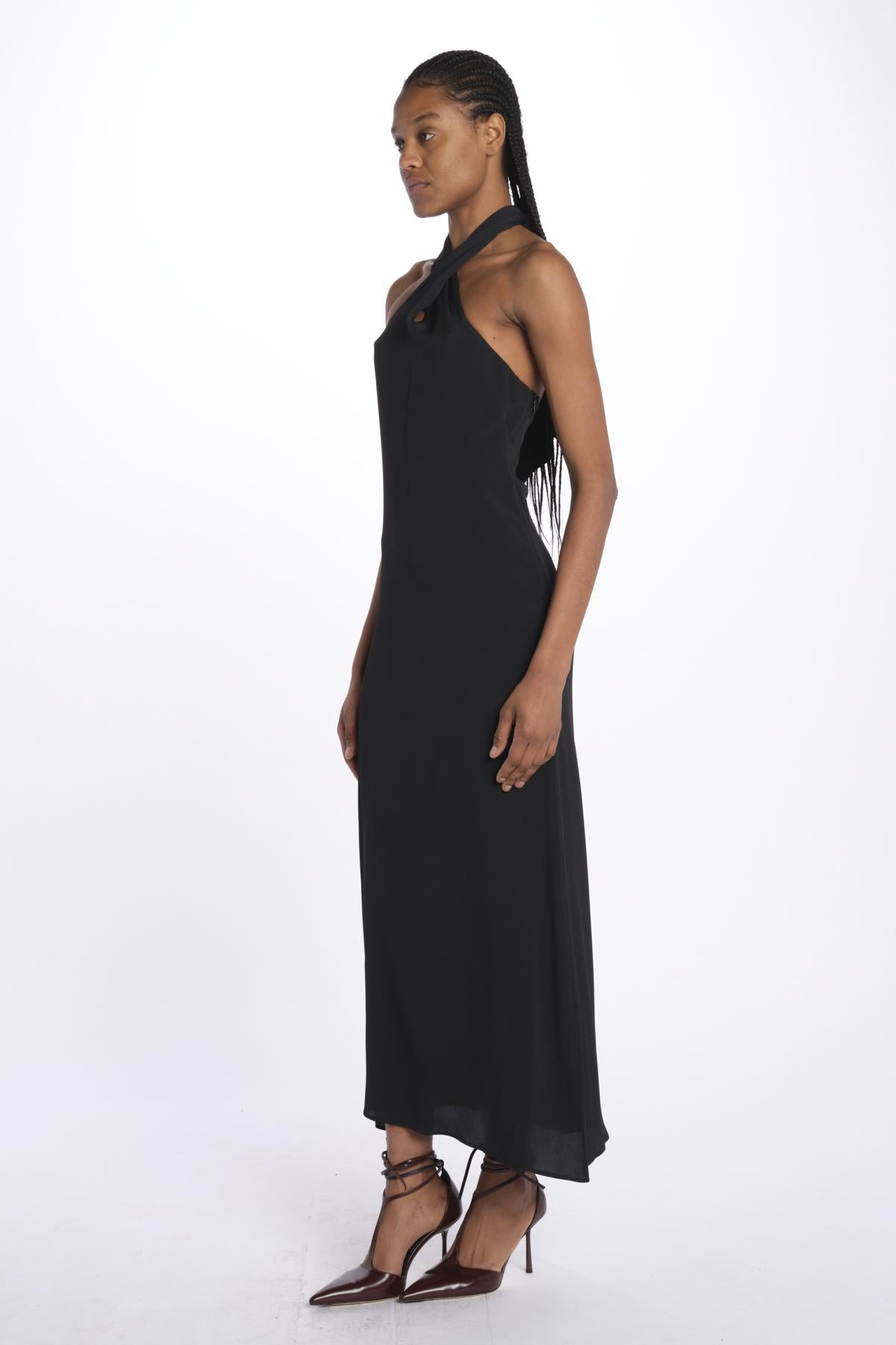 abito con intreccio 41206-412 NERO federica tosi 