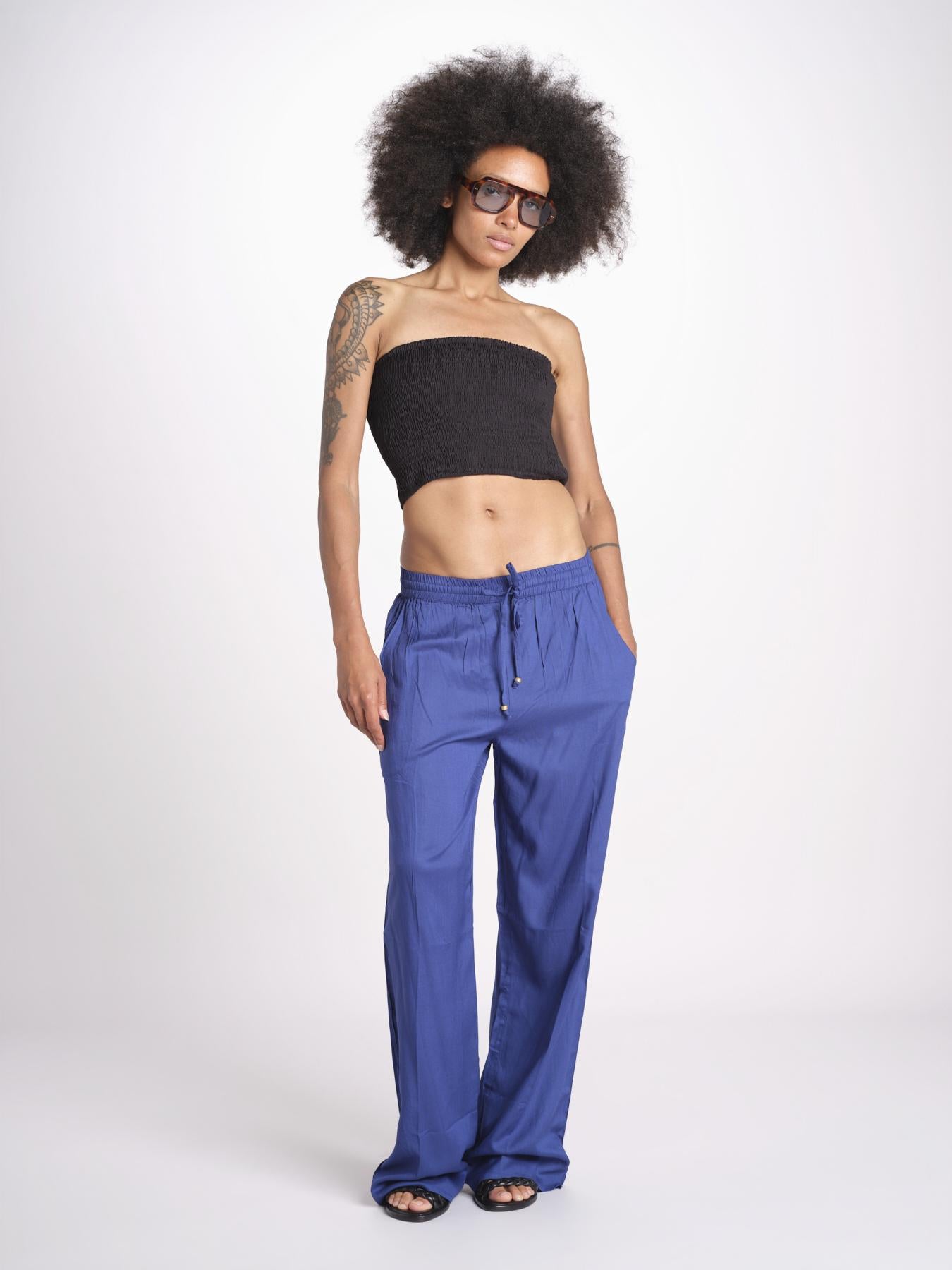 pantalone con coulisse SUMBAWAIVR DENIM laraethnics 
