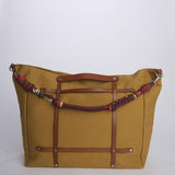 CANDIDE+ALICE Bag tracolla grande + pelle CACOMUS MUSTARD my bob 