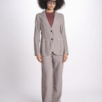 blazer due bottoni in lino LIVI STRUCURELINEN DOVE GREY true avenue 