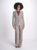 blazer due bottoni in lino