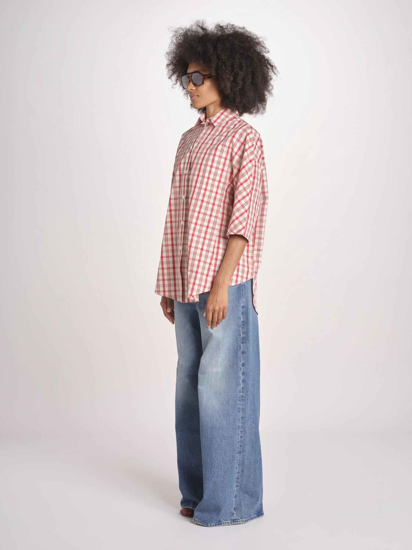 camicia check RICKA SH045CJ-RED RED CHECKS laurence bras 