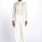 Camicia ANGELO con rouches ANGELO1TEE OFFWHITE antik batik 