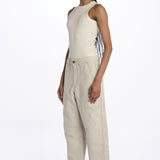 EMPIRE pantalone lino con tasche PAN1607EMPIRE ECR125S soeur 