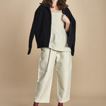 pantalone in cotone double FELLINI SNW SNW634 BIANCO studio nicholson 