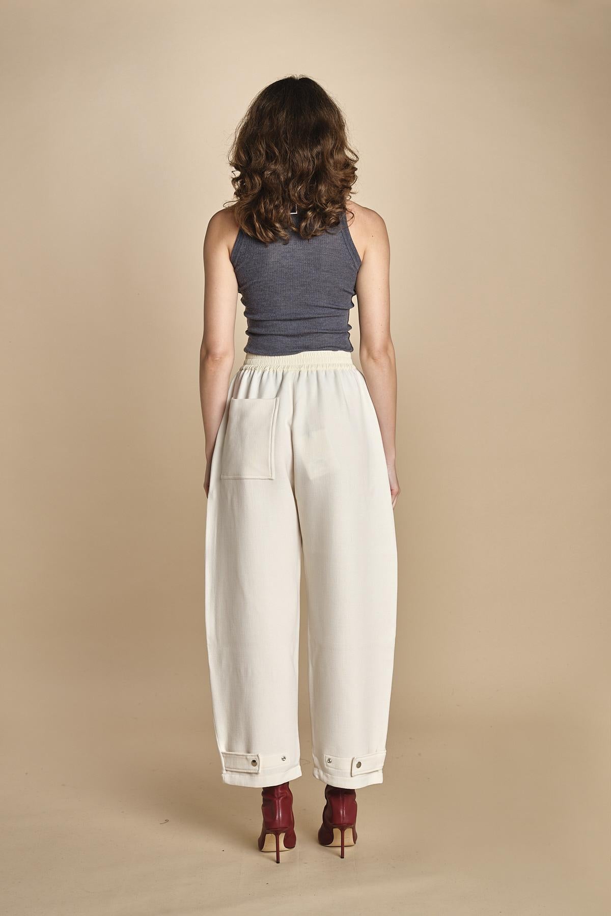 pantalone double THALO SNW CHALK studio nicholson 