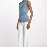 Canotta costine righine GUESS NOT SO TIRED NAVY howlin' 