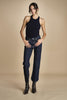 denim skinny cropped