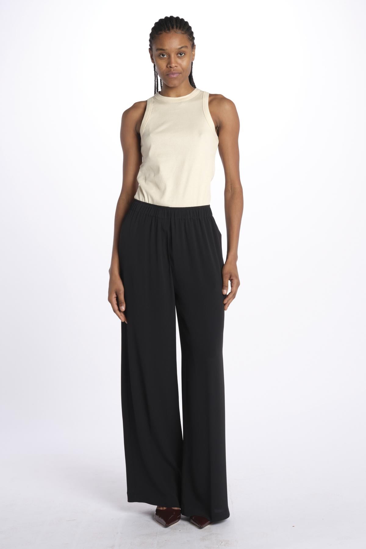 Pantalone con elastico 40805-412 NERO federica tosi 