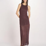 ETTA abito lungo s/m maglia ETTA 5EVC18 MORO vanessa bruno 