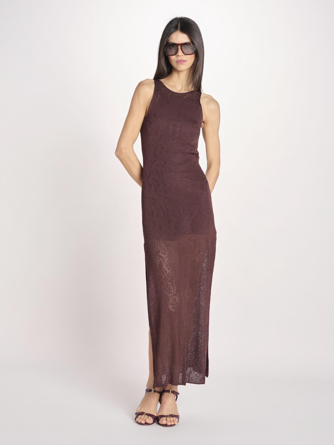 ETTA abito lungo s/m maglia ETTA 5EVC18 MORO vanessa bruno 