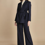 giacca in  fresco lana  con cintura TESO 2525046031600 001 weekend maxmara 