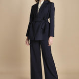 giacca in  fresco lana  con cintura TESO 2525046031600 001 weekend maxmara 