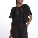 MAELYS shorts con ricamo S0441 BL louise misha 