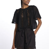 MAELYS shorts con ricamo S0441 BL louise misha 