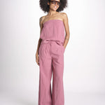 top in lino con elastico DEBORA ROSE ba&sh 