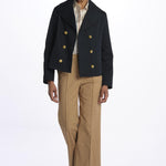 Peacoat AGLAIA corto bottoni oro 46484MIL 96191 01 sealup 
