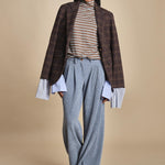 KATHERINE pantaloni in velluto rocciatore con pinces MJD217AA43894 V.450 jejia 