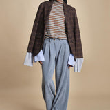KATHERINE pantaloni in velluto rocciatore con pinces MJD217AA43894 V.450 jejia 
