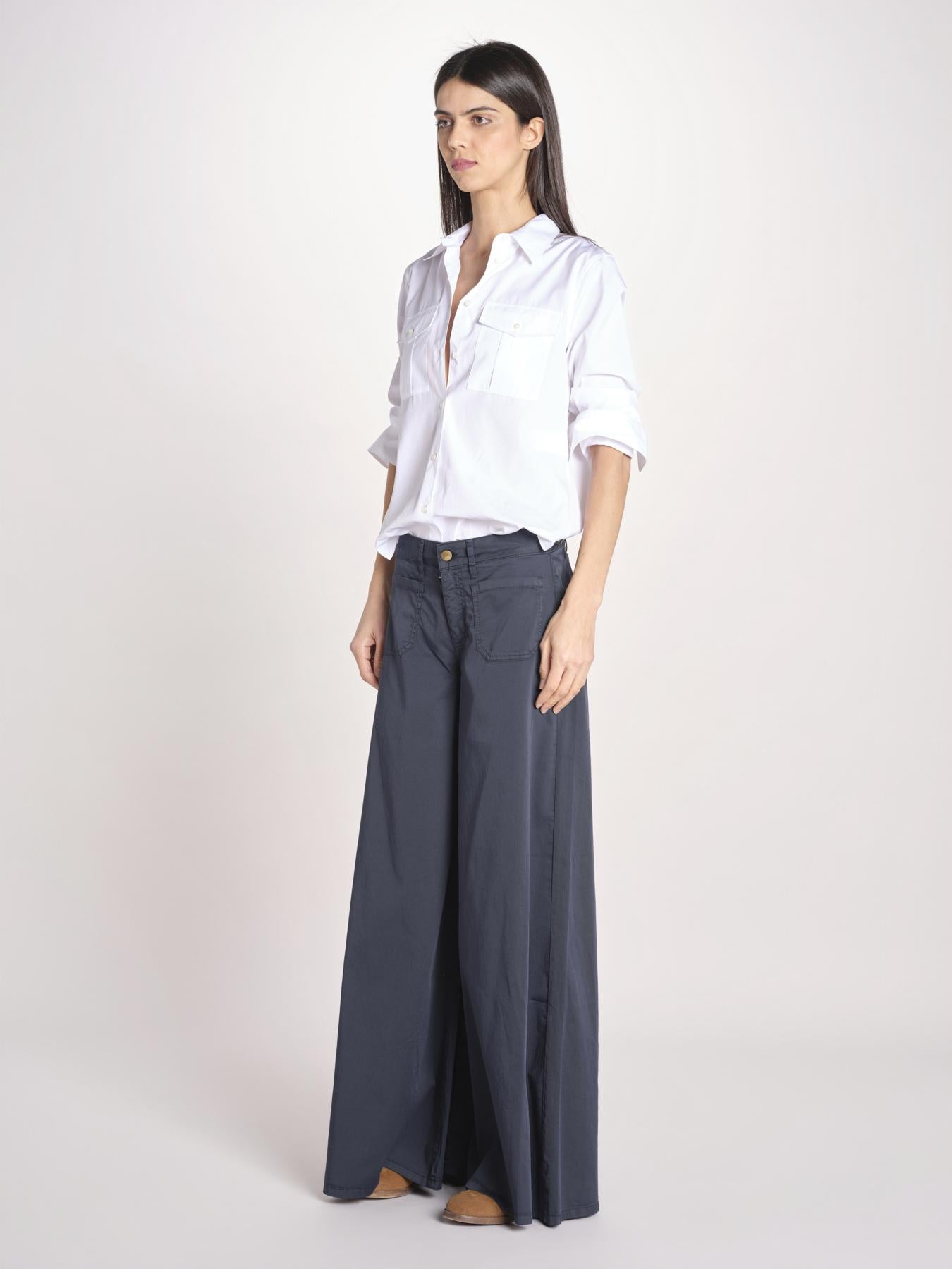 pantalone over 4 tasche GRACE XG02 040 BLU NOTTE ps don't forget me 