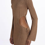 Abito lungo con buco DRAPA BRONZE ba&sh 