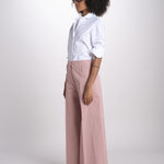 pantalone largo con nervature ORIANA 540 54165 quelledue 
