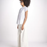 camicia con plastron in pizzo FREYA 744902 WHITE mabe 