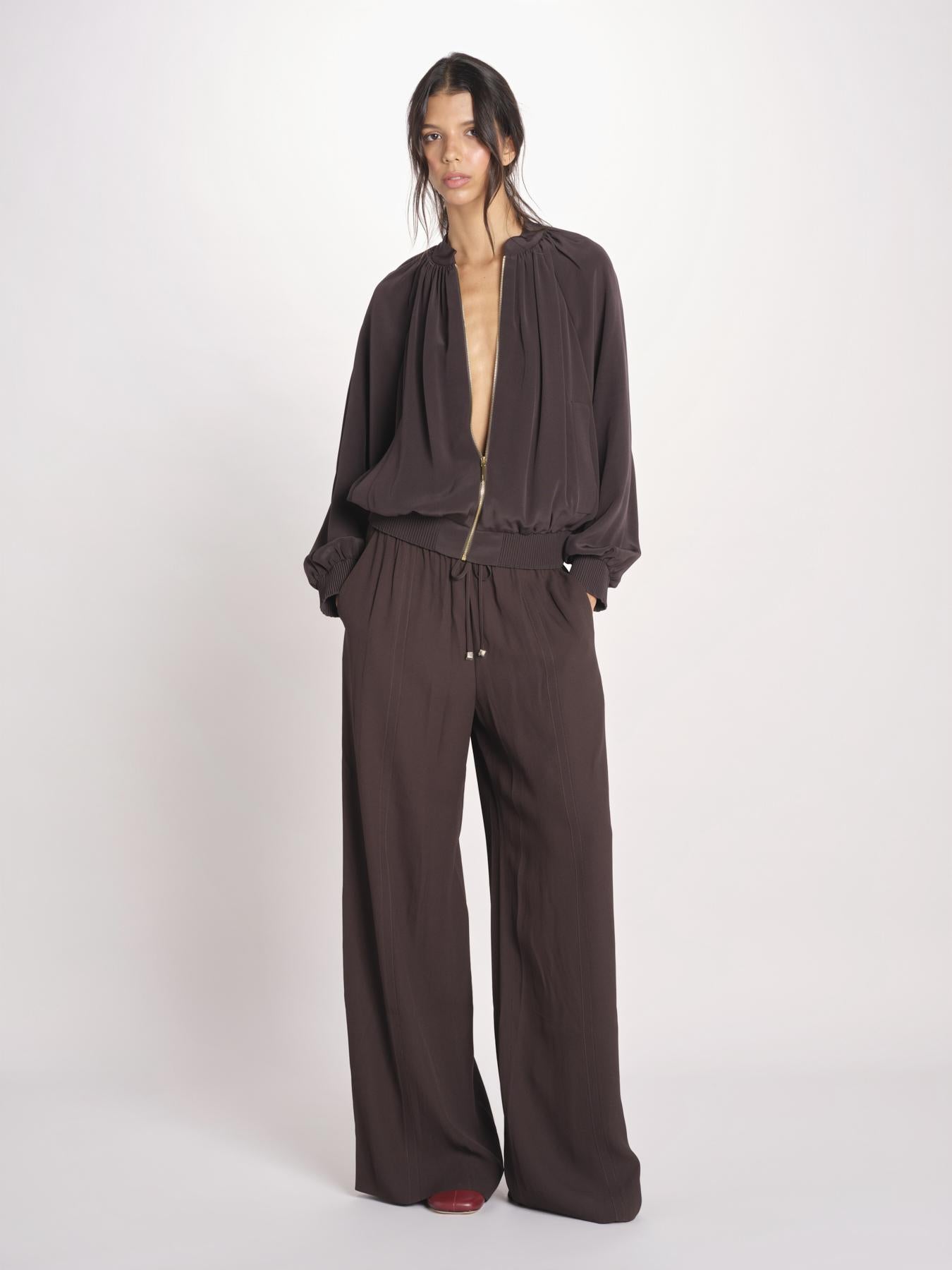 bomber in satin JF009669 COCOA 1204 joseph 