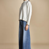 maglia girocollo over CLAUDIA GIROCOLLO PANNA_CAMMELLO tenne' 