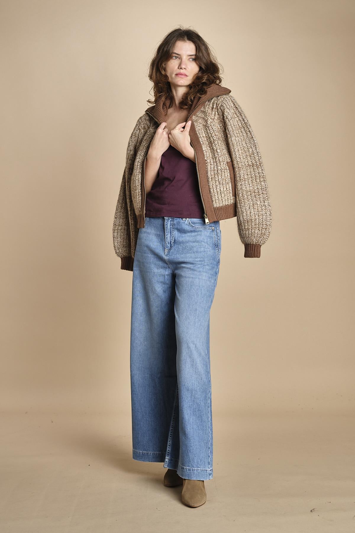 cannottiera americana SARCY bordeaux ba&sh 