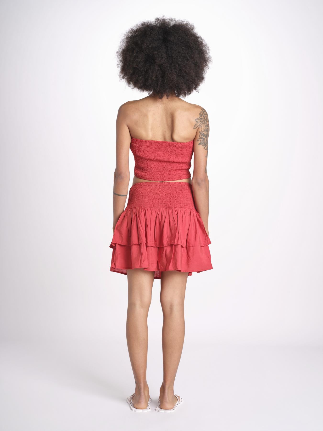 minigonna balze PANOLIBL CRANBERRY laraethnics 