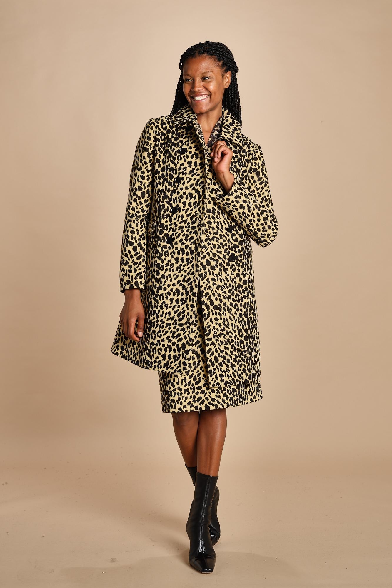 0761 cappotto doppiopetto  maculato 0761 12111 aspesi 