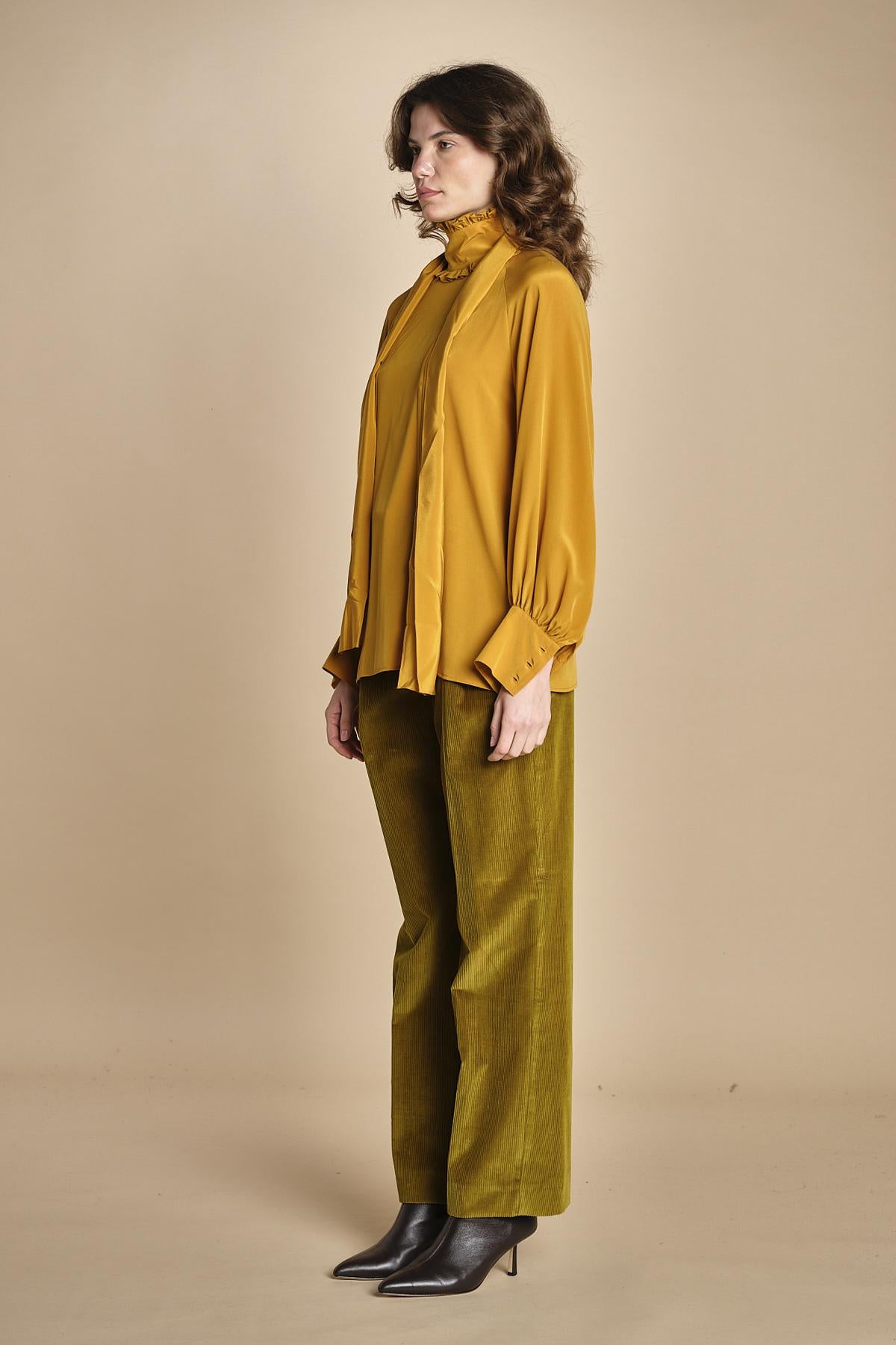 camicia collo alto con rouches GUIDO 2525116036600 012 weekend maxmara 