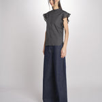 Camicia intarsio maniche alette GIFTY 6EVA04-V09857 ORAGE vanessa bruno 