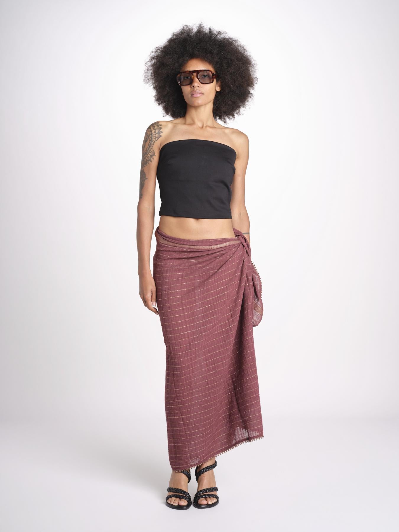 pareo in lurex gessato NORA WINE christianzen 