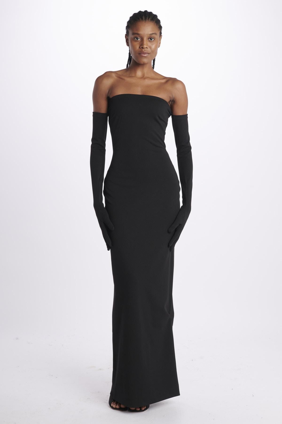  TULLIAMAXIDRESS BLACK solace 