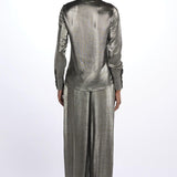 Camicia seta lurex E20FT12 SILVER martin grant 