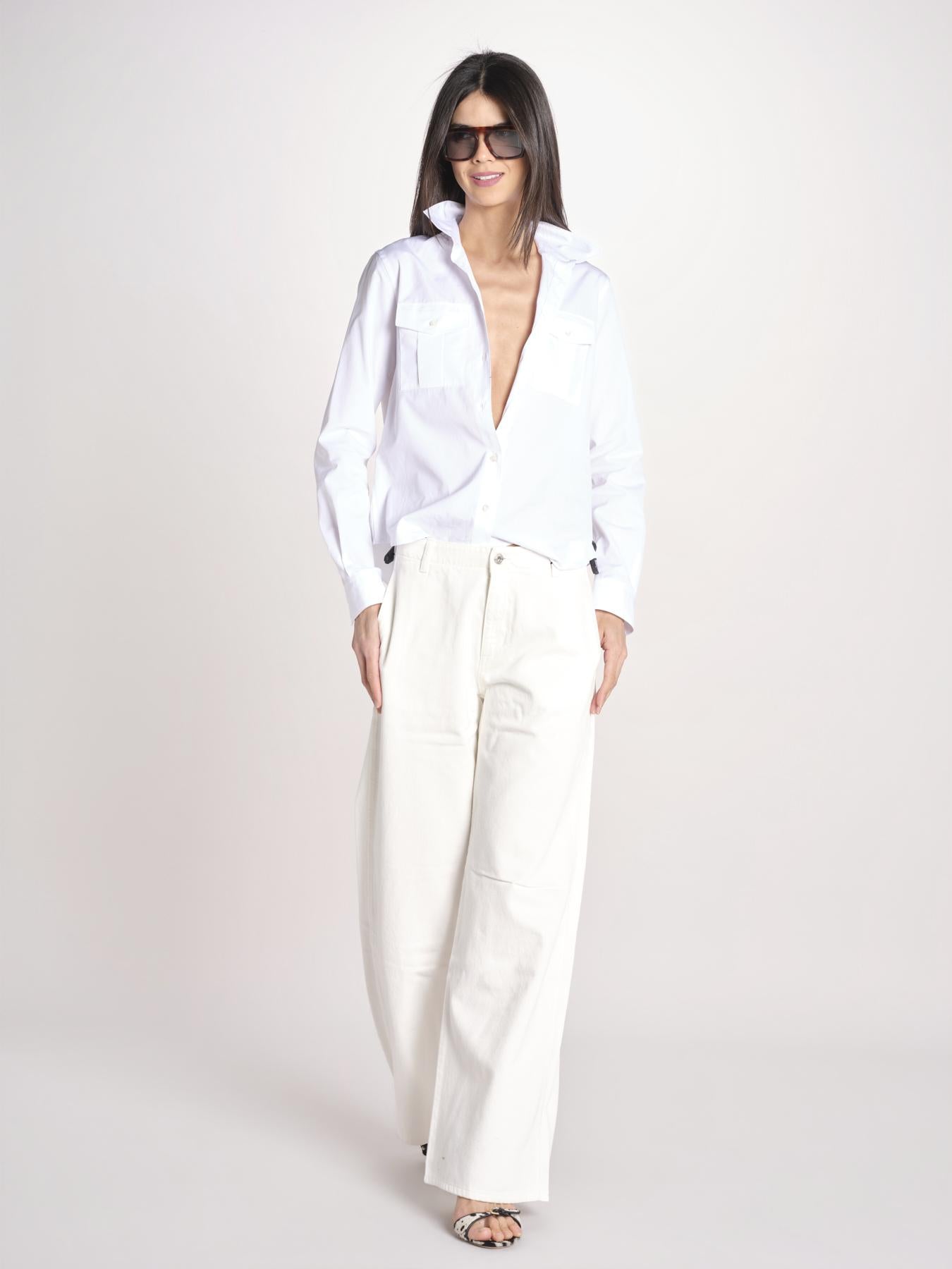 pantalone 5 tasche PIA CONFORTBULL IVORY true avenue 