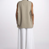 1331 gilet lino enzimato 1331 TORTORA dusan 
