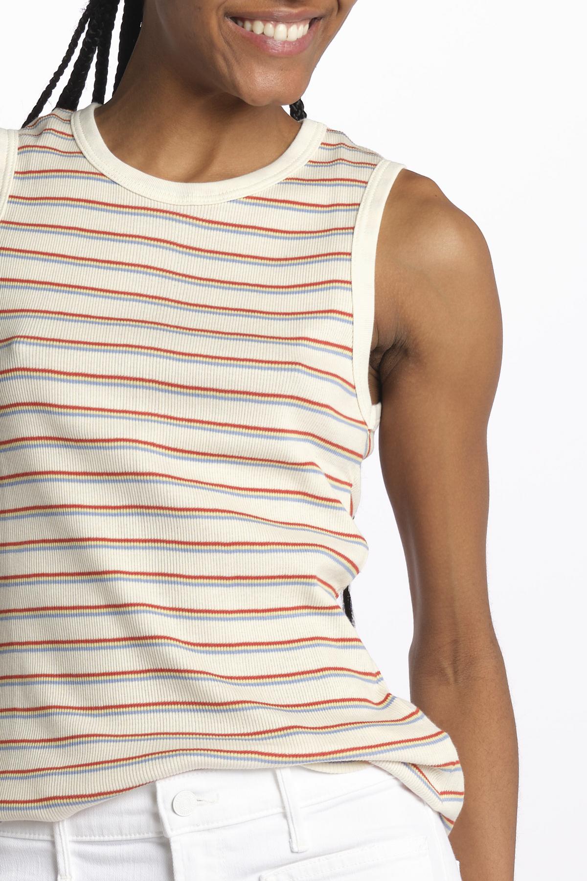 Canotta costine righine GUESS NOT SO TIRED ECRU howlin' 