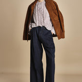 camicia voille lana con rouches MAGRITTE RED_WHITE CHECKS laurence bras 