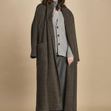 cardigan collo a scialle D251016S 3554 GRIGIO CHIARO milaura 