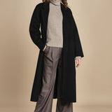 cappotto vestaglia double CELIA IO111046 BK999 ivy oak 